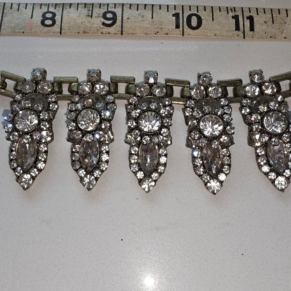 Rhinestone Statement Necklace - image 5